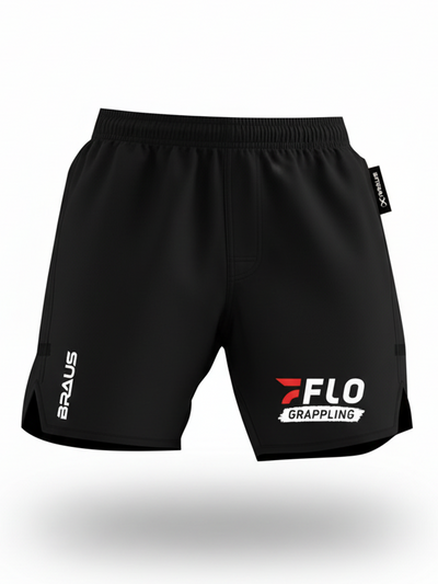 FloGrappling Black Fight Shorts